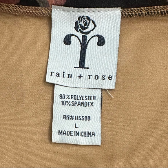 Rain & Rose floral kimono open cardigan Sz L Gardencore Cottagecore EUC - Picture 4 of 9